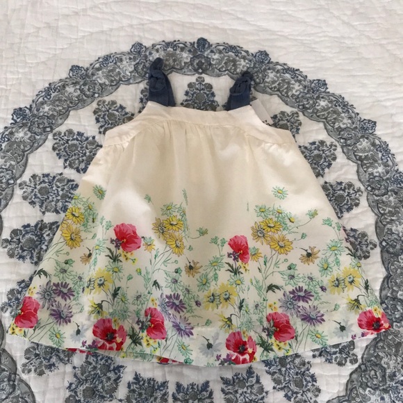 Baby Gap Botanical Floral Dress Ruffle 3-6M 18-24M